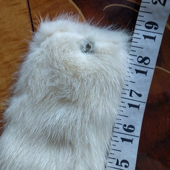 Beautiful White/Ivory Real Fur Collar - Picture 3 of 5